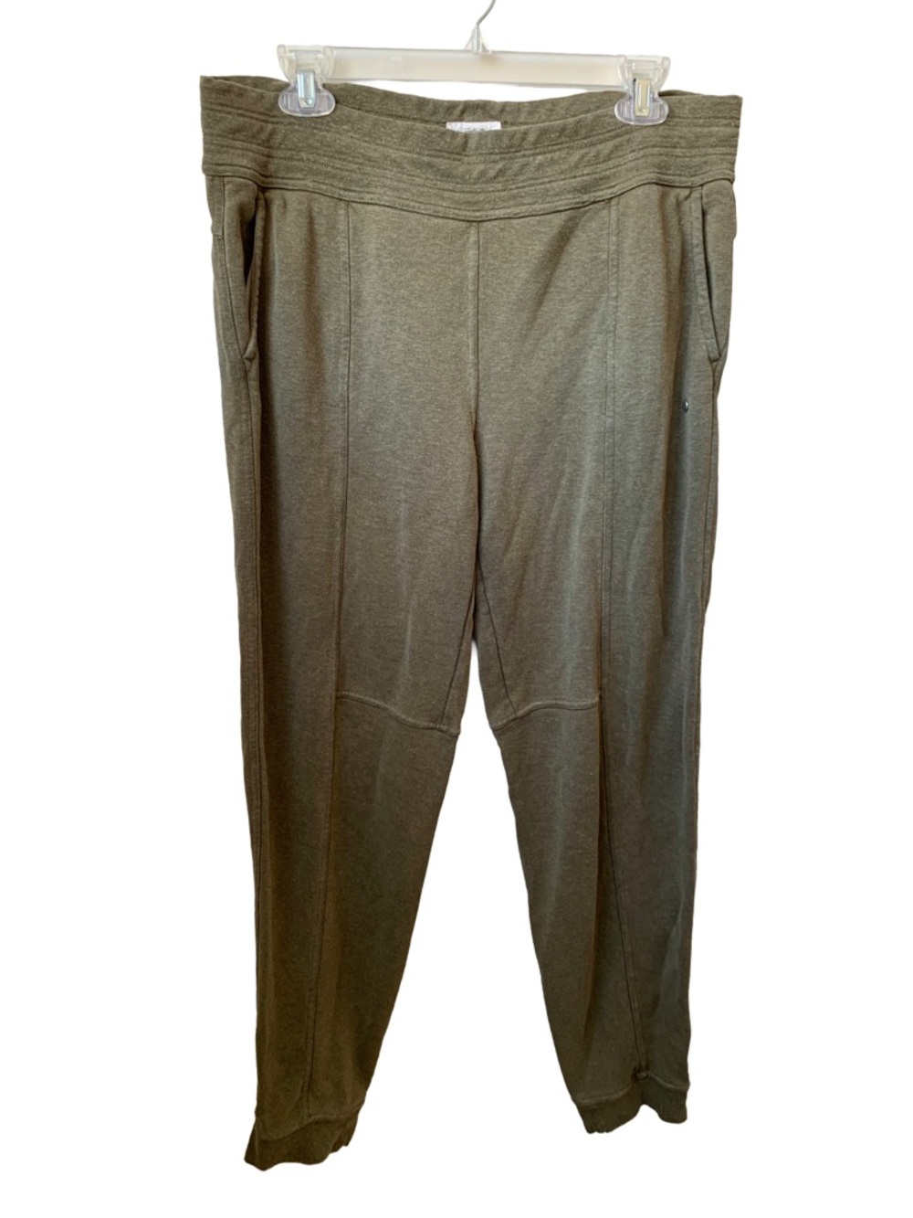 PRANA Army Green Elastic Waist Pull On Lounge Pants